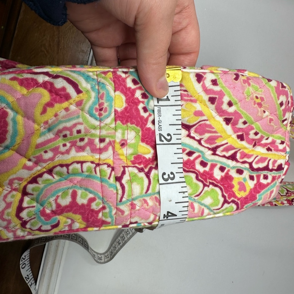 Vera Bradley Flap Over side pocket shoulder bag capri lemon print - Picture 12 of 13